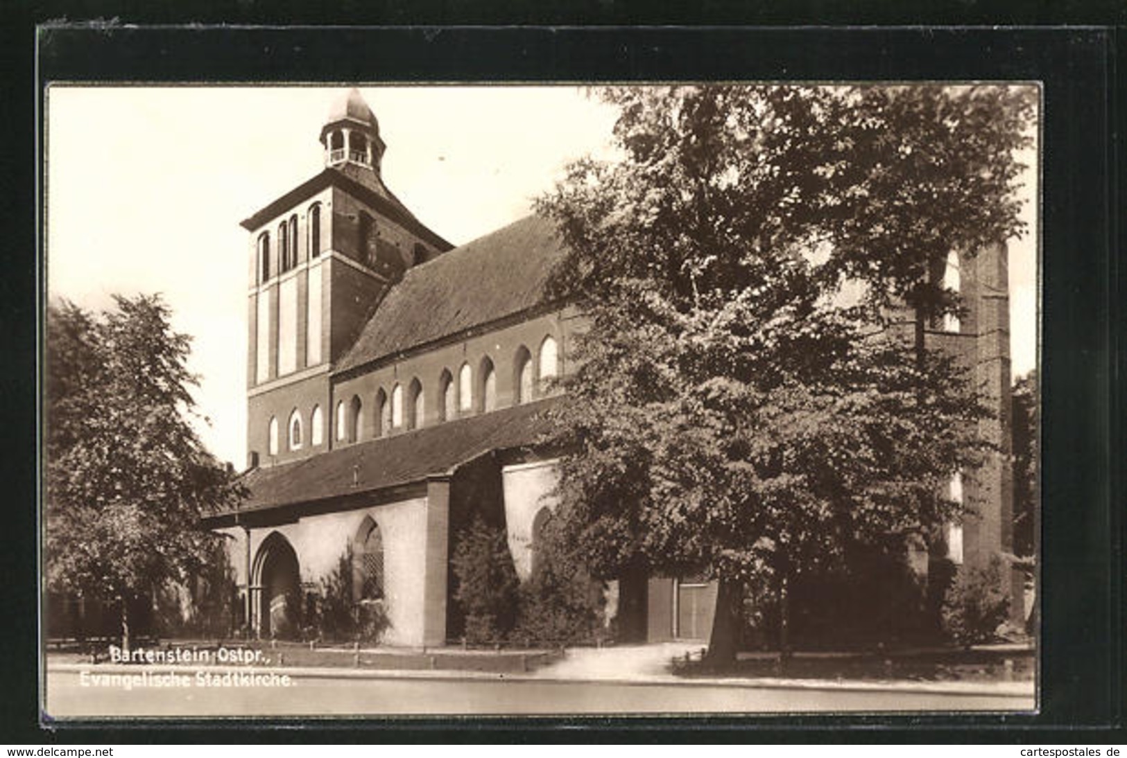 AK Bartenstein, Evangelische Stadtkirche - Ostpreussen