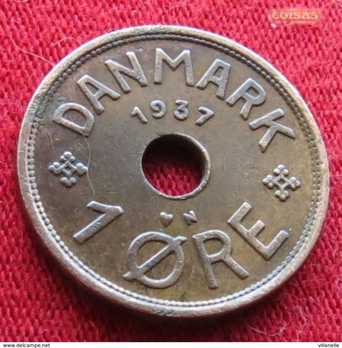 Denmark 1 Ore 1937 KM# 826.2  Dinamarca Danemark Danimarca Denemarken - Danimarca