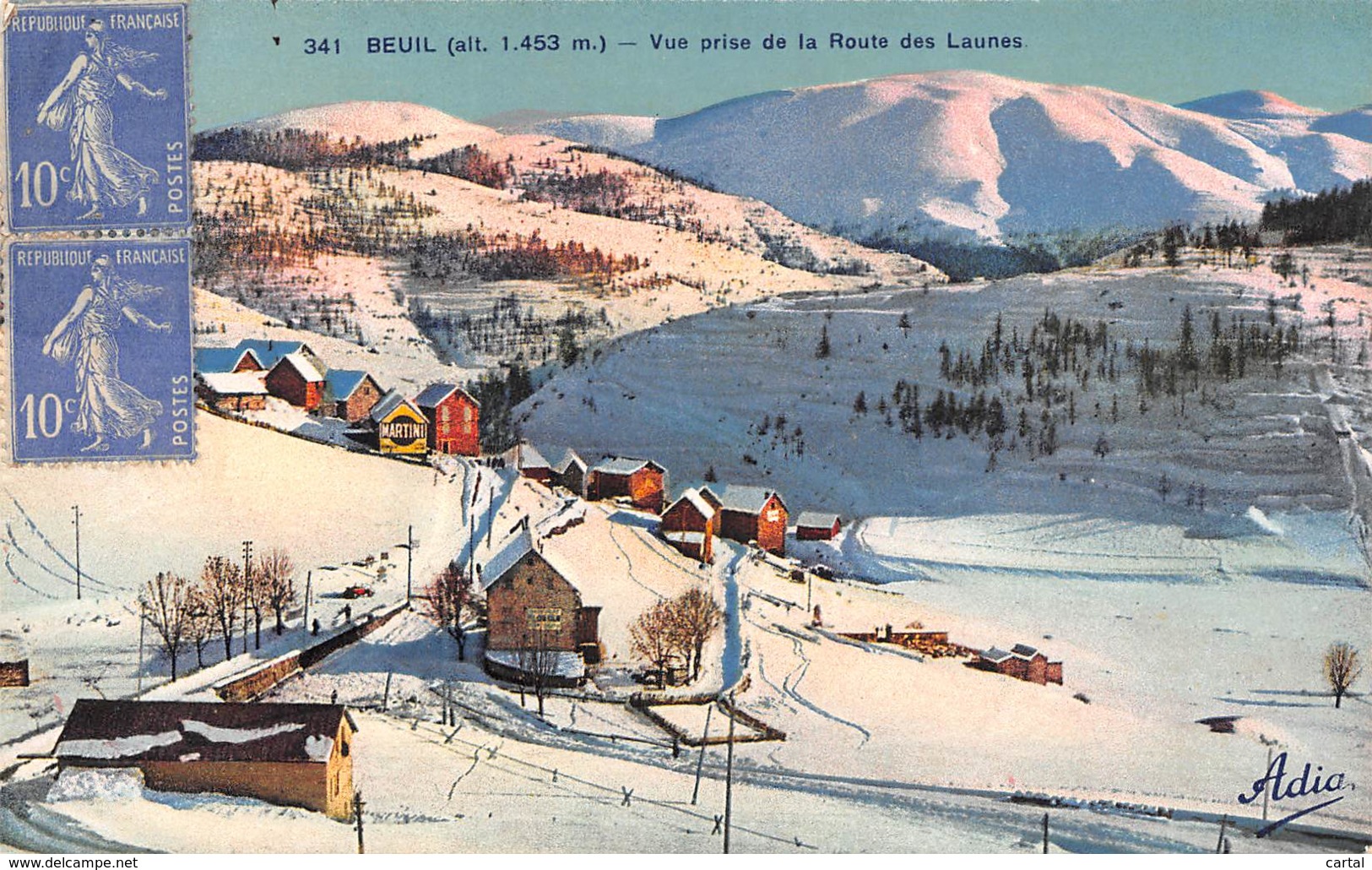 06 - BEUIL - Vue Prise De La Route Des Launes - Autres & Non Classés