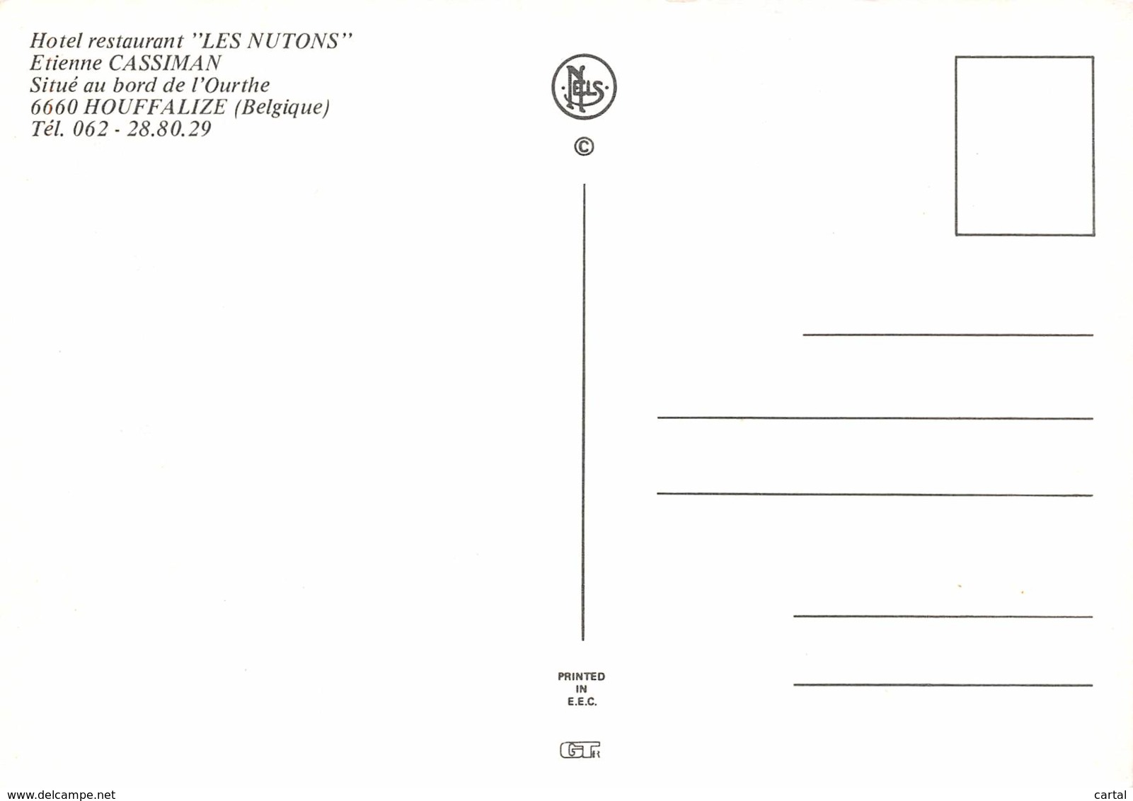 CPM - HOUFFALIZE - Hôtel Restaurant "LES NUTONS" - Etienne Cassiman - Houffalize