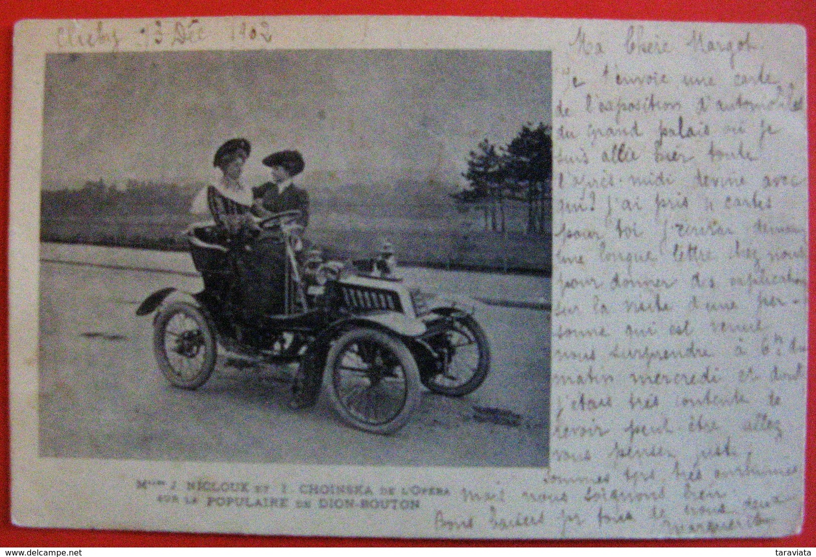 Melles NICLOUX Et CHOINSKA De L'Opéra Sur De DION-BOUTON Voiture Artiste - Artistes