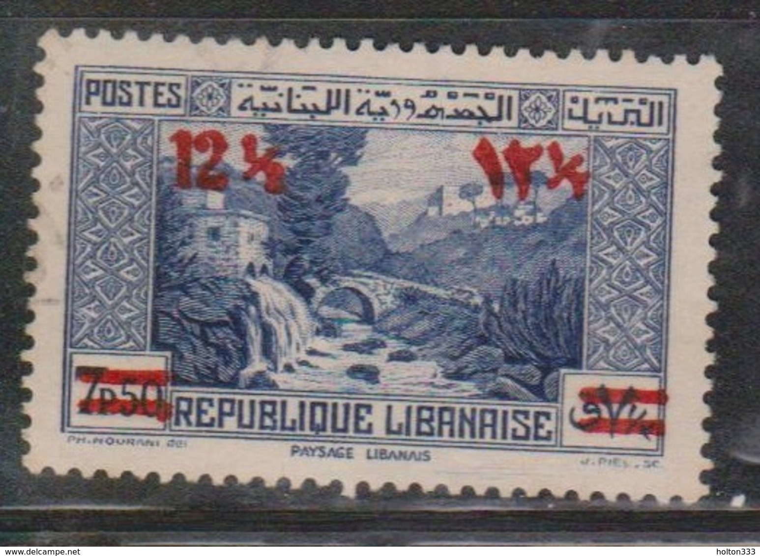 LEBANON Scott # 151 Used - New Value Surcharged - Lebanon