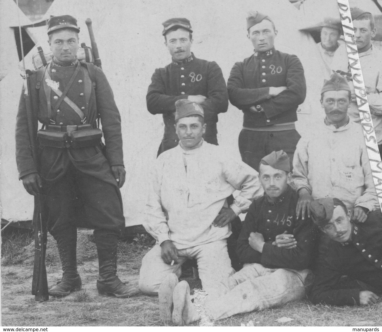 1911 / CARTE PHOTO / 104e RI ( PARIS / ARGENTAN ) / 26e BCP ( VINCENNES )/ 104e RÉGIMENT D'INFANTERIE / CHASSEURS A PIED - Guerre, Militaire