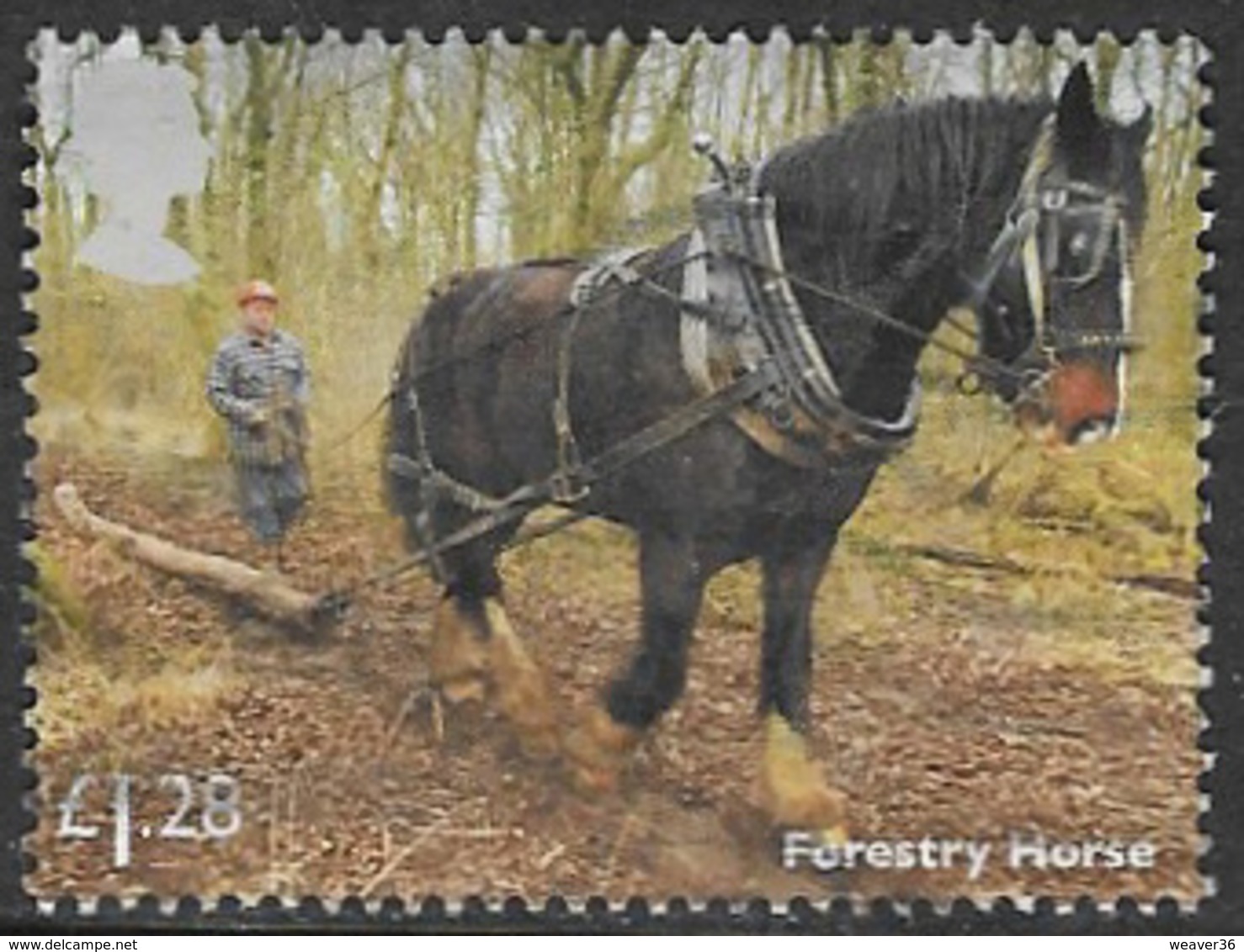 GB 2014 Working Horses £1.28 Type 1 Good/fine Used [21/25325/ND] - Used Stamps