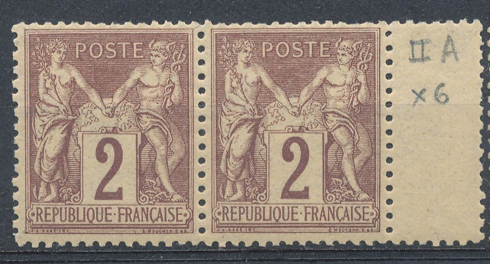 N°85 PAIRE NEUF** - 1876-1898 Sage (Type II)