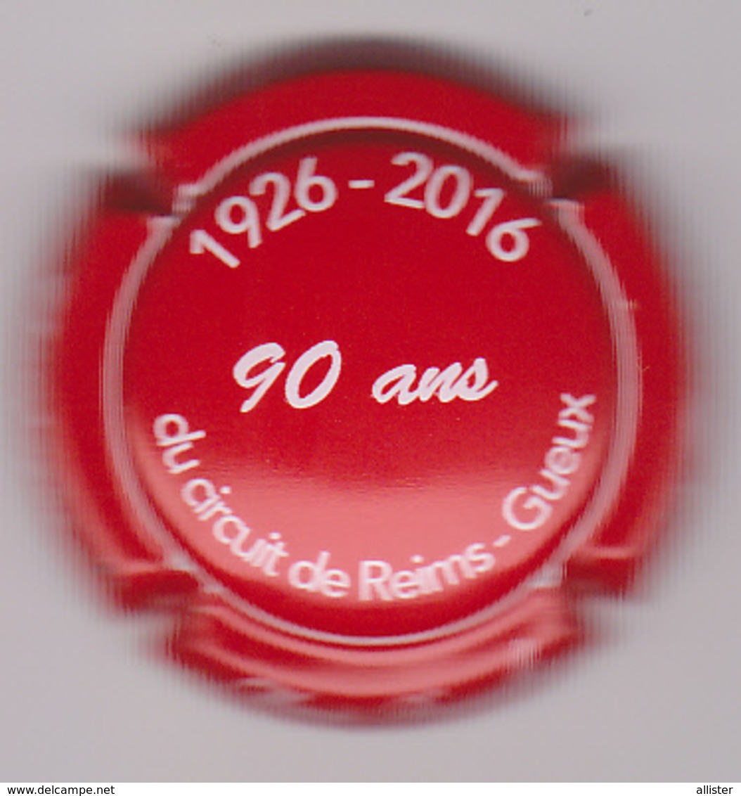 Capsule Champagne MARIE_ROUSSELET ( 2 ; 90 Ans Du Circuit De Reims-Gueux , Rouge Et Blanc ) {S13-19} - Autres & Non Classés