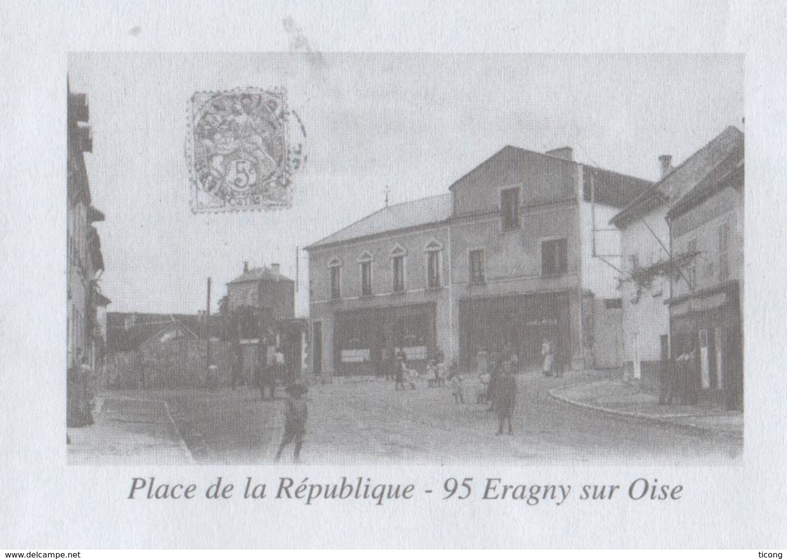 ERAGNY SUR OISE VAL D OISE 95 - LA PLACE DE LA REPUBLIQUE, PAP ENTIER POSTAL 2011, VOIR LES SCANNERS - Autres & Non Classés