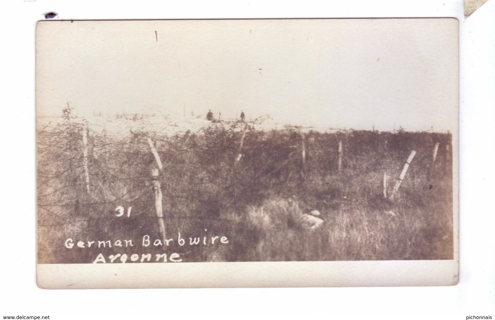 GUERRE 14 18 WW1 Colline Ou 35 Th Div Barbeles Allemand Secteur St Mihiel Manheulles  Carte Photo Armee Americaine - Guerre 1914-18