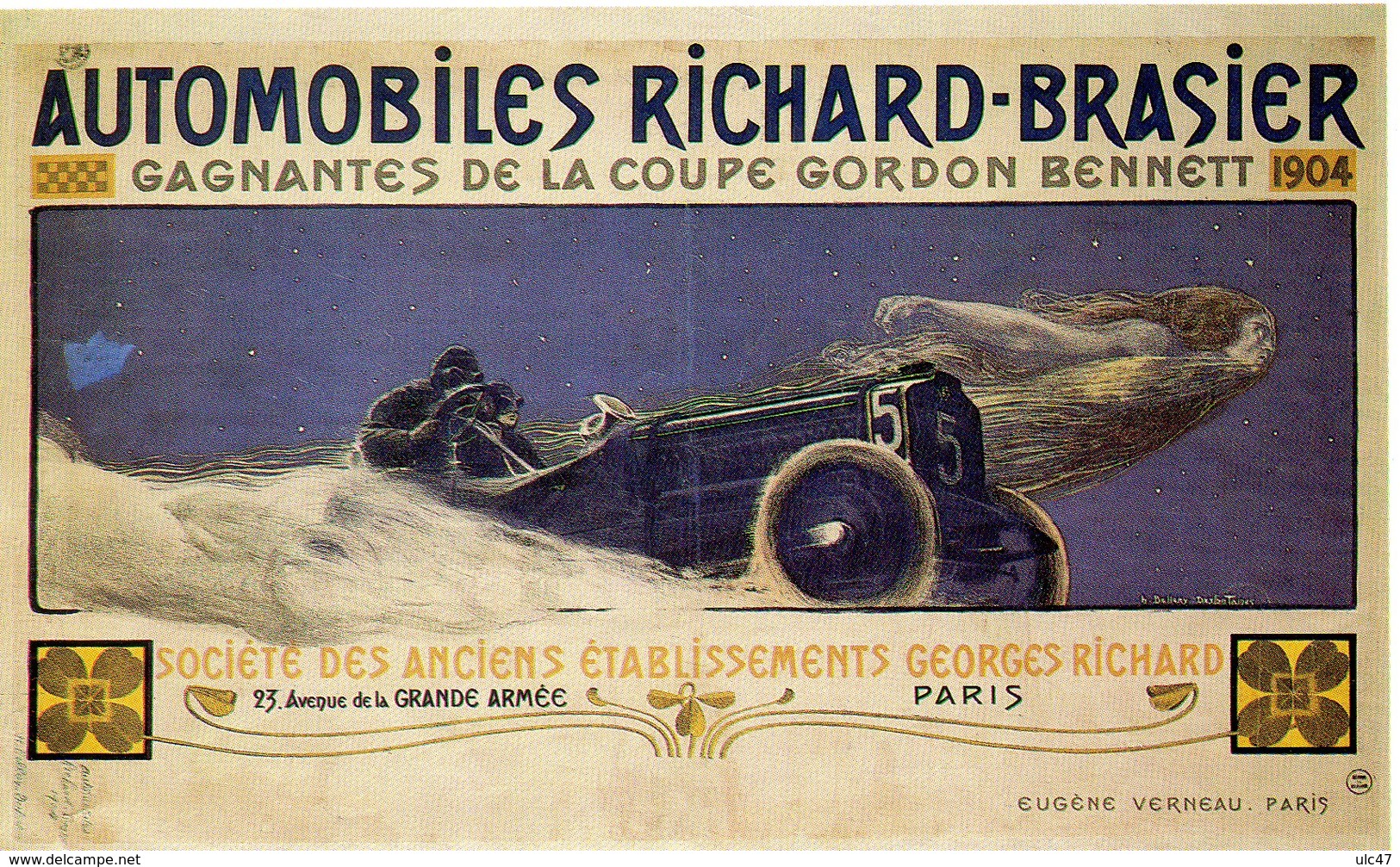 - AUTOMOBILES RICHARD-BRASIER. Gagnantes De La Coupe GORDON BENNETT 1904 - - Voitures De Tourisme