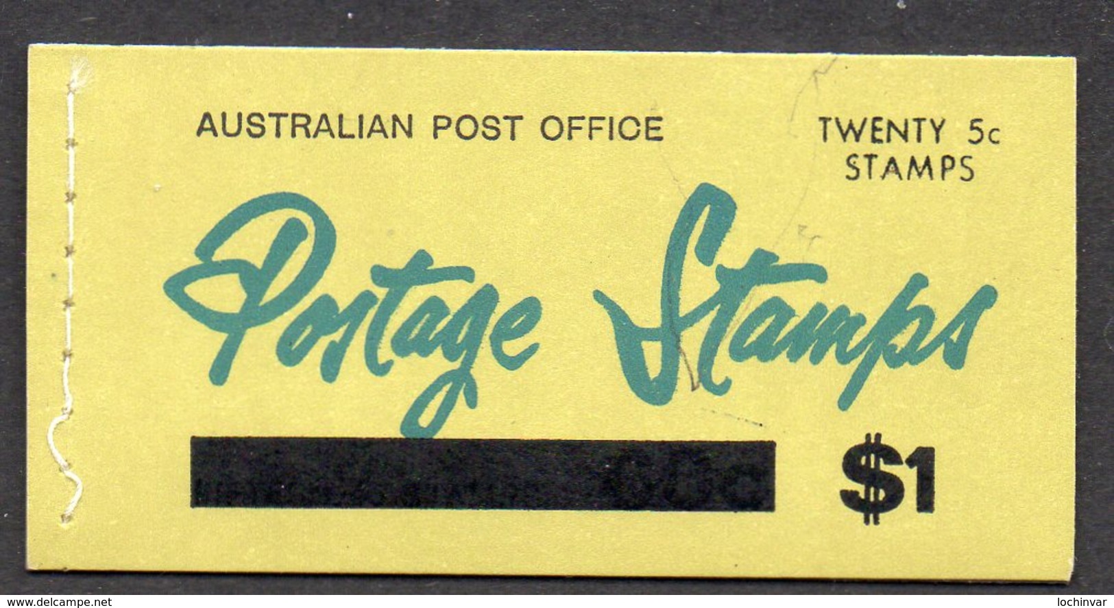 AUSTRALIA, 1967  5c ON 4c RED QE2 BOOKLET OF 20 - Booklets