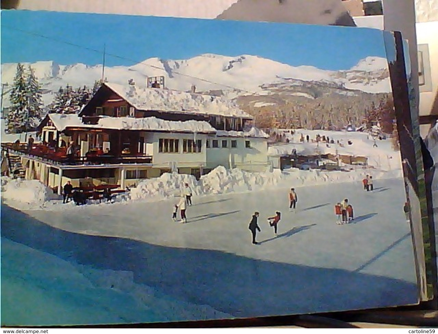 SUISSE SVIZZERA SWITZERLAND -SCHWEIZ  CRANS SUR SIERRE PATTINAGGIO  SPORTING  V1972 HA8021 - Sierre