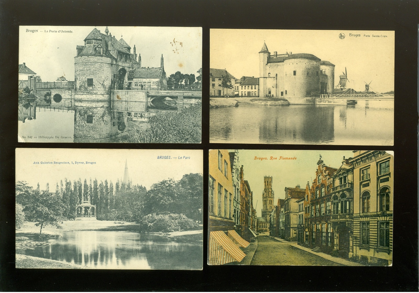 Beau Lot De 60 Cartes Postales De Belgique  Bruges      Mooi Lot Van 60 Postkaarten Van België  Brugge - 60 Scans - 5 - 99 Cartes