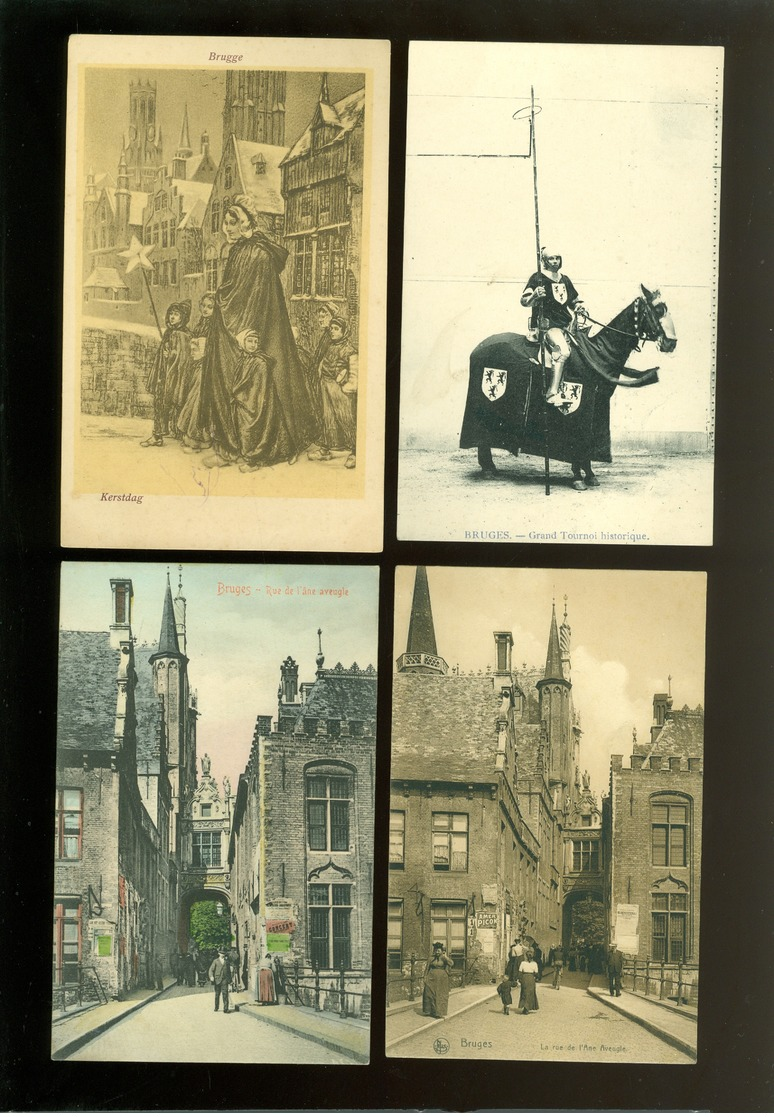 Beau lot de 60 cartes postales de Belgique  Bruges      Mooi lot van 60 postkaarten van België  Brugge - 60 scans