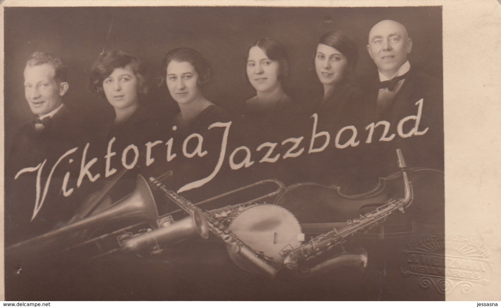 AK  - VIKTORIA JAZZBAND - 1930 In Wien - Musica E Musicisti