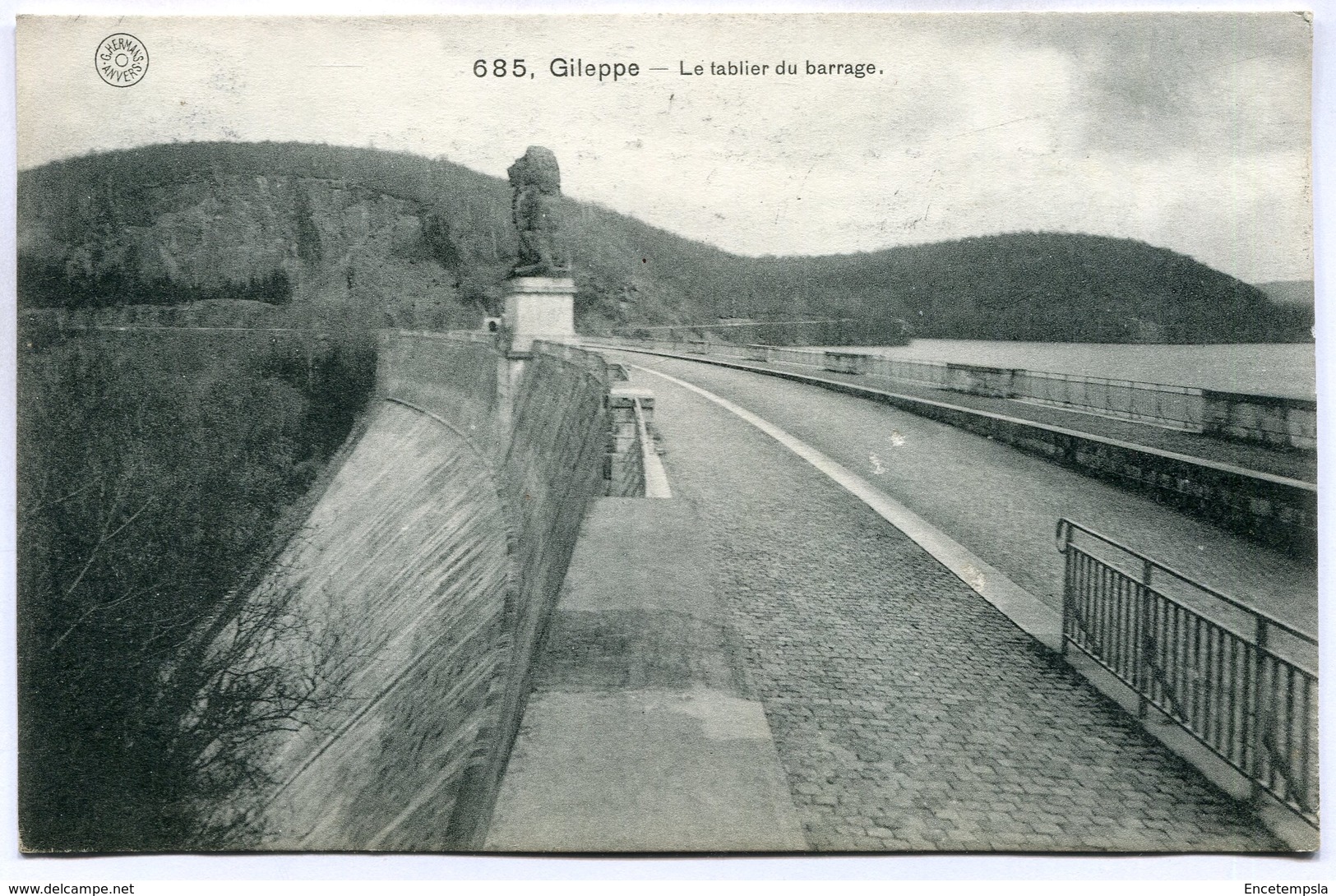 CPA - Carte Postale - Belgique - Gileppe - Le Tablier Du Barrage - 1913 (M7403) - Gileppe (Stuwdam)