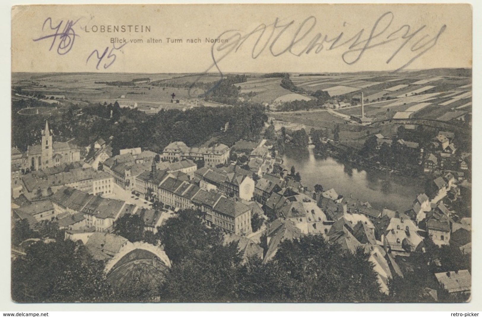 AK  Lobenstein Blick über Stadt Nach Norden 1908 - Lobenstein