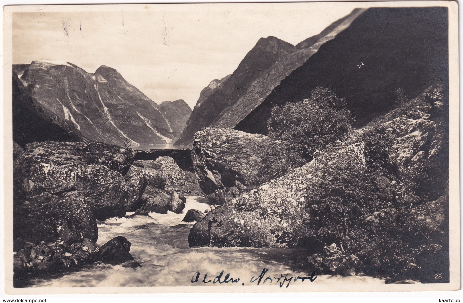 Norwegische Gebirgslandschaft - (Carl Müller & Sohn, Altona/Elbe - N. 28) - Norway-Norge - Noorwegen