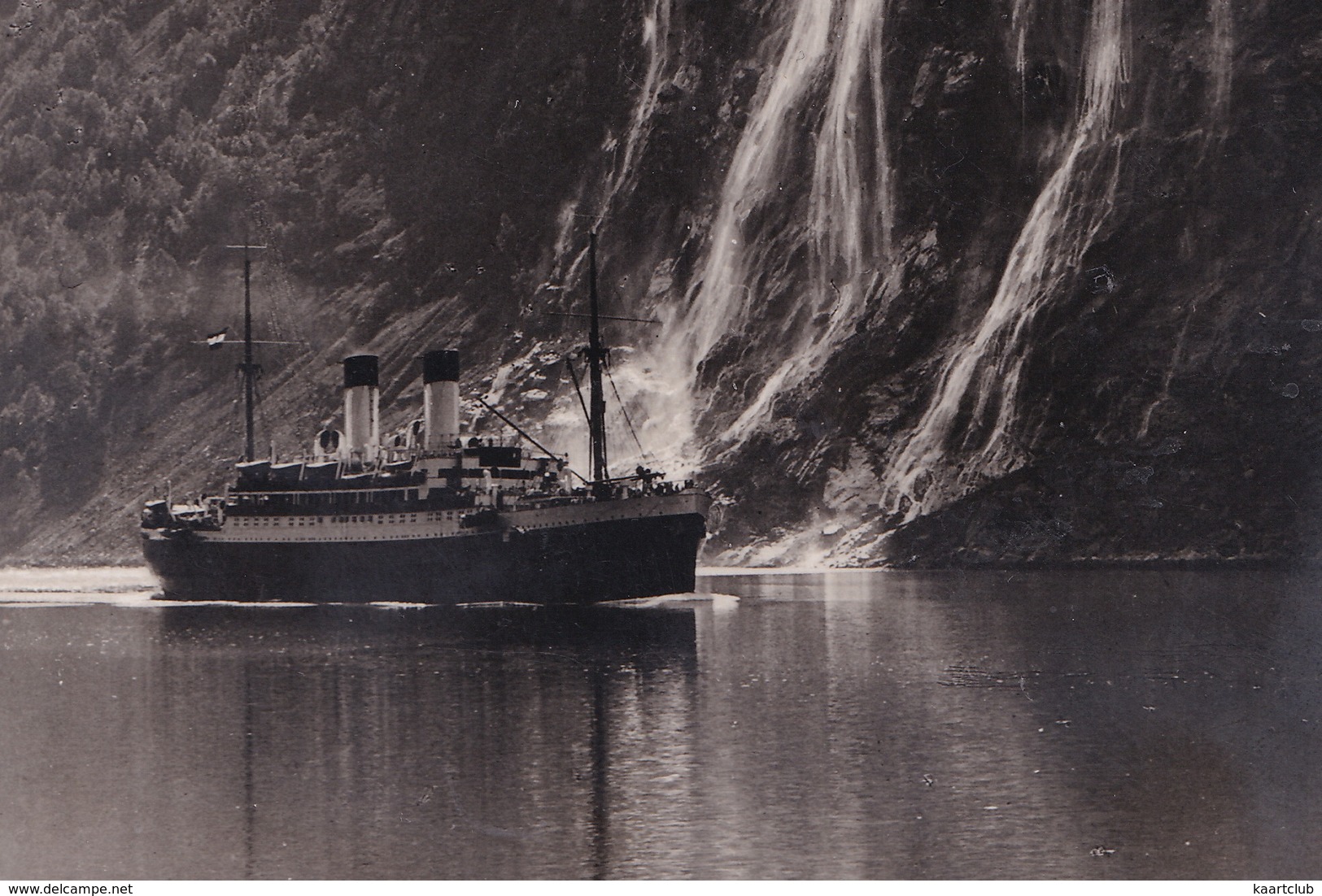 Norwegen - Wasserfall 'Die Sieben Schwestern' - ( Dampfer / Cruise-ship)  - Norway-Norge - Noorwegen