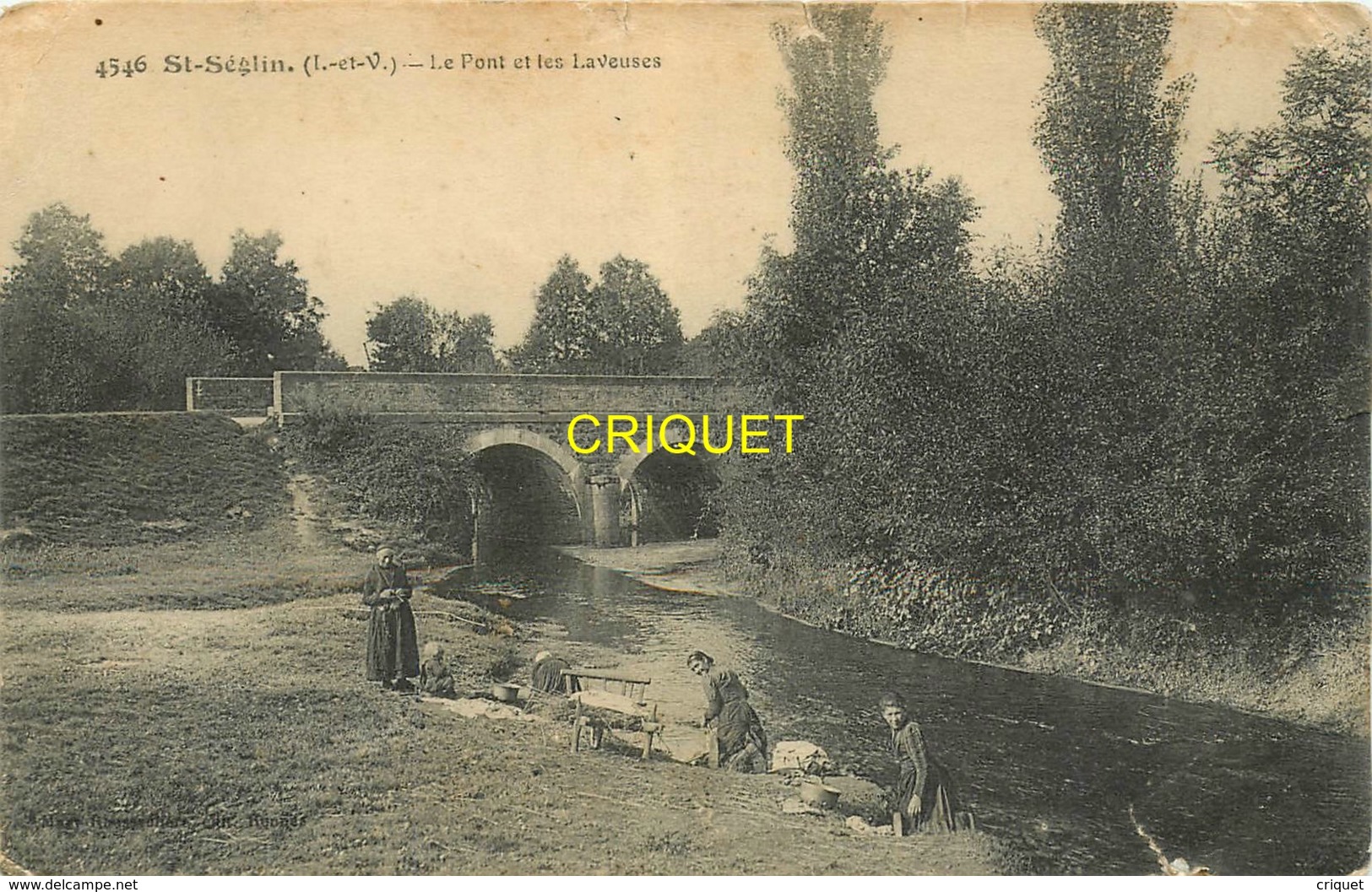 35 St Séglin, Le Pont Et Les Laveuses - Other & Unclassified