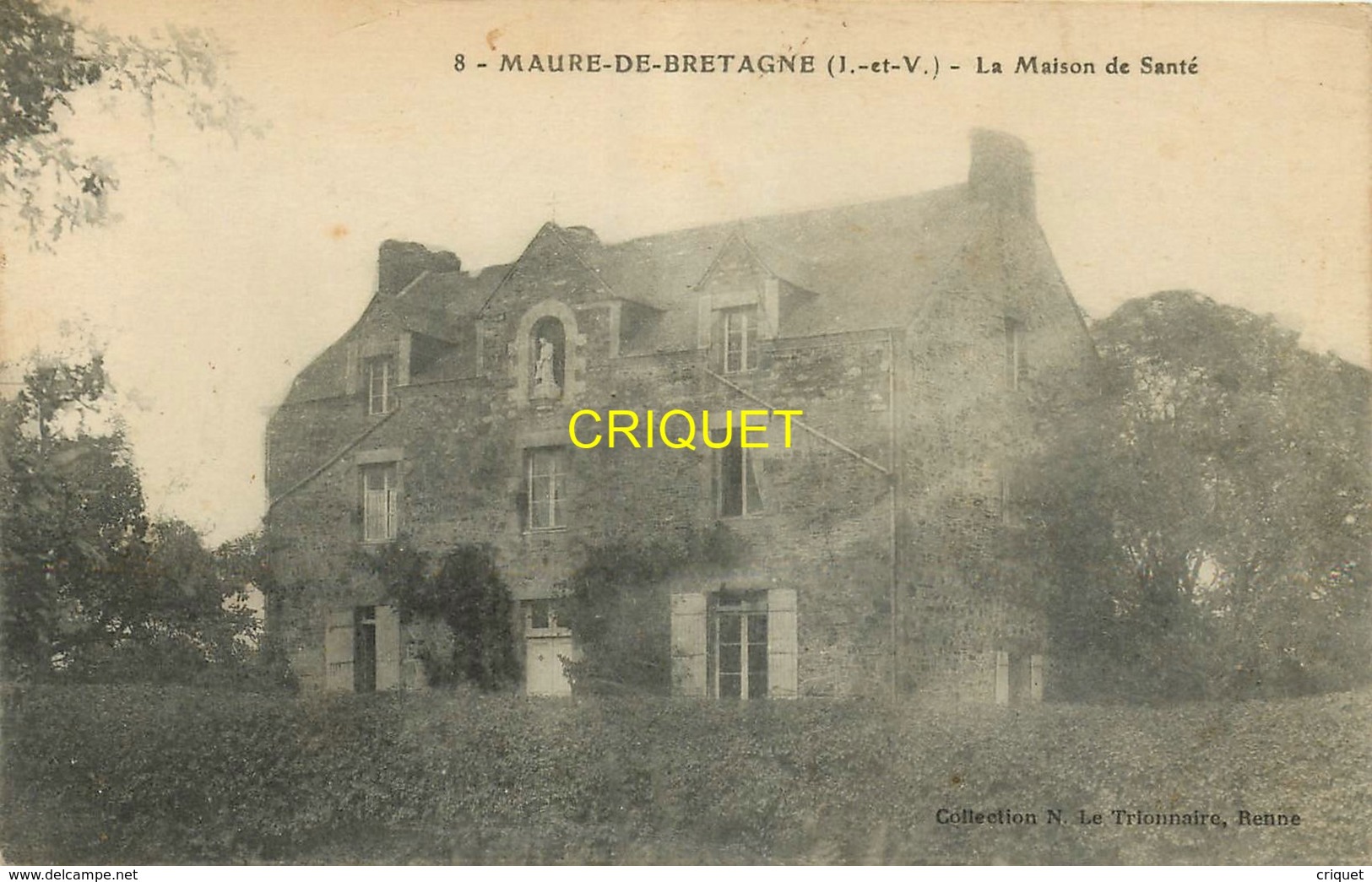 35 Maure De Bretagne, La Maison De Santé, Belle Carte Pas Courante - Other & Unclassified