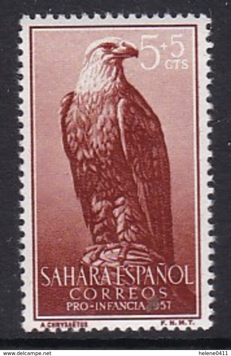 TIMBRE NEUF DU SAHARA ESPAGNOL - AIGLE ROYAL N° Y&T 126 - Aigles & Rapaces Diurnes