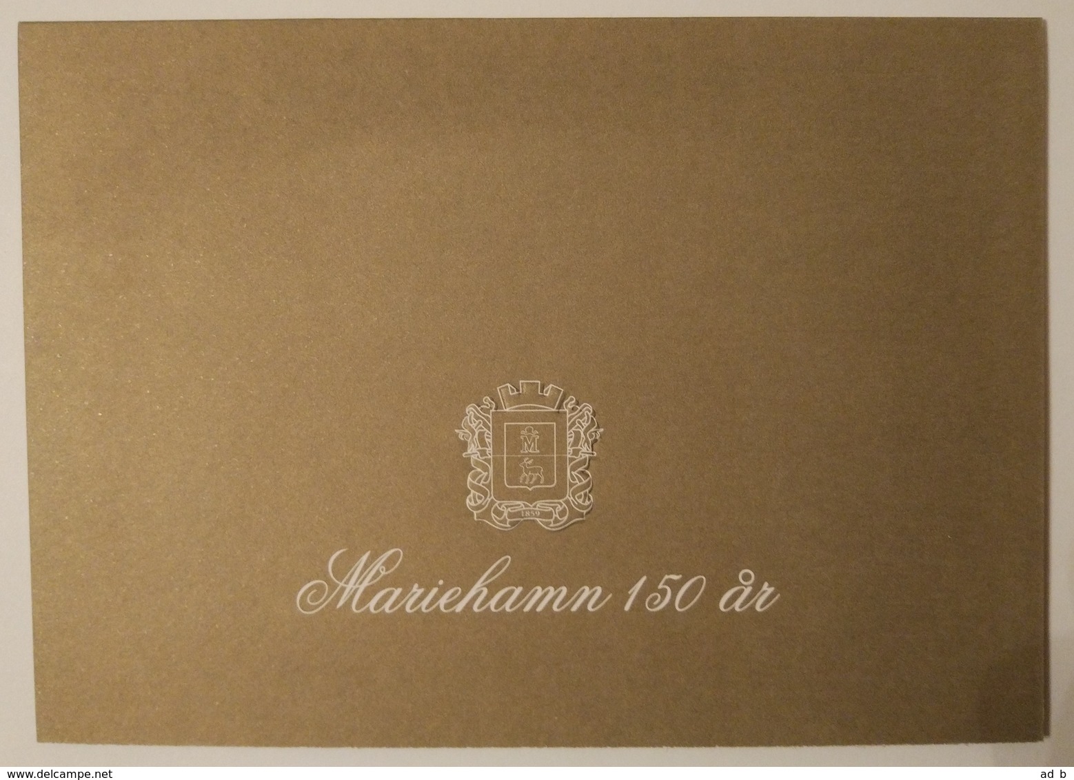 Åland 2011. Mariehamn 150 Years. Miniature Sheet With Painting In Gold. MNH - Joint Issues