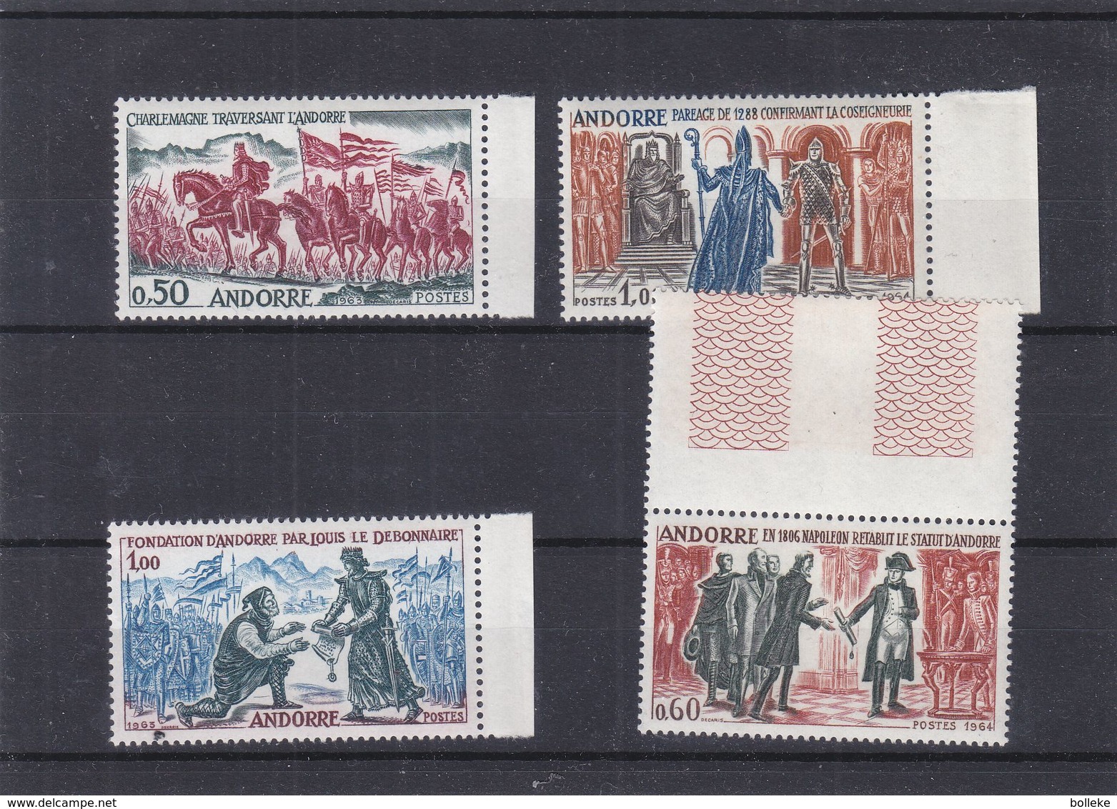 Andorre Français - Yvert 167 / 70 ** - MNH - Napoleon - Religieux - Drapeaux - Soldats - Valeur 85 Euros - Neufs