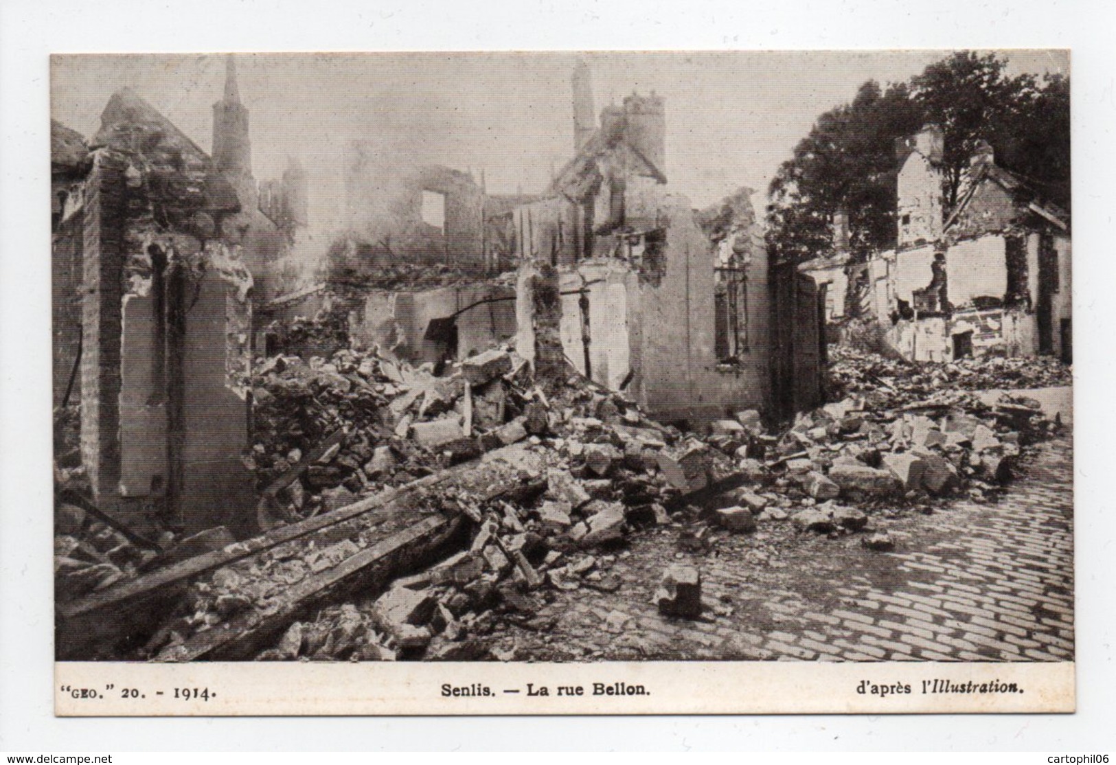 - CPA SENLIS (60) - La Rue Bellon 1914 - Edition GEO N° 20 - - Senlis