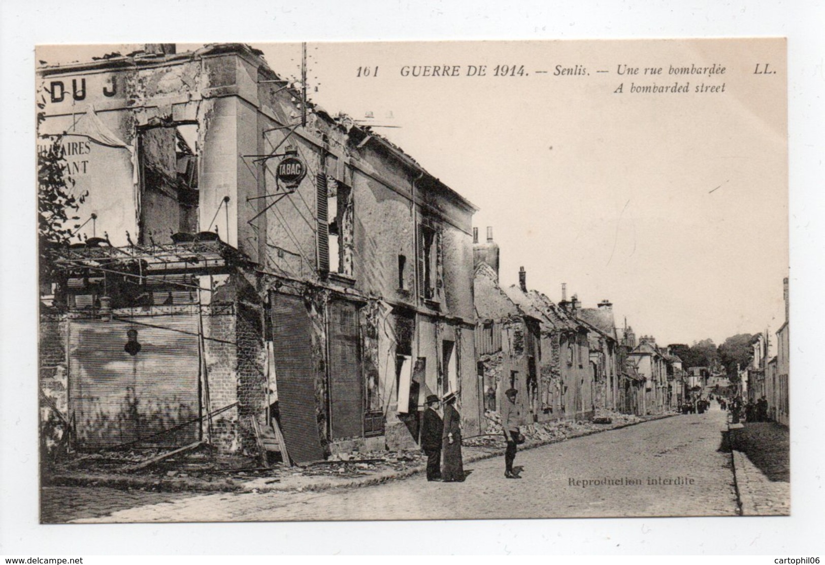 - CPA SENLIS (60) - Guerre De 1914 - Une Rue Bombardée - Editions Lévy 161 - - Senlis