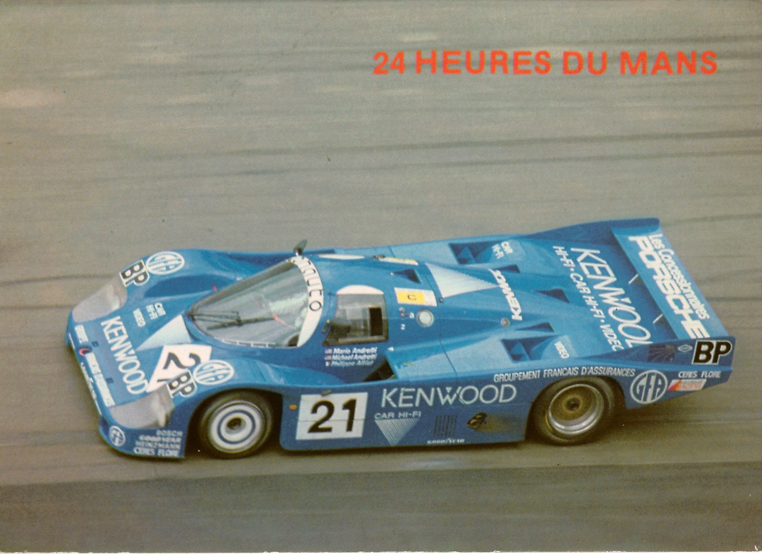 Cpm 24h Du Mans PORSCHE KENWOOD 3è En 1983 , Pilotes M. Et M. ANDRETTI , P. ALLIOT - Le Mans