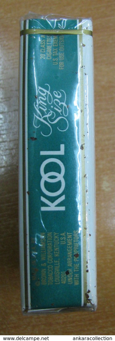 AC - KOOL MILD MENTHOL AMERICAN CIGARETTES UNOPENED BOX FOR COLLECTION - Other & Unclassified