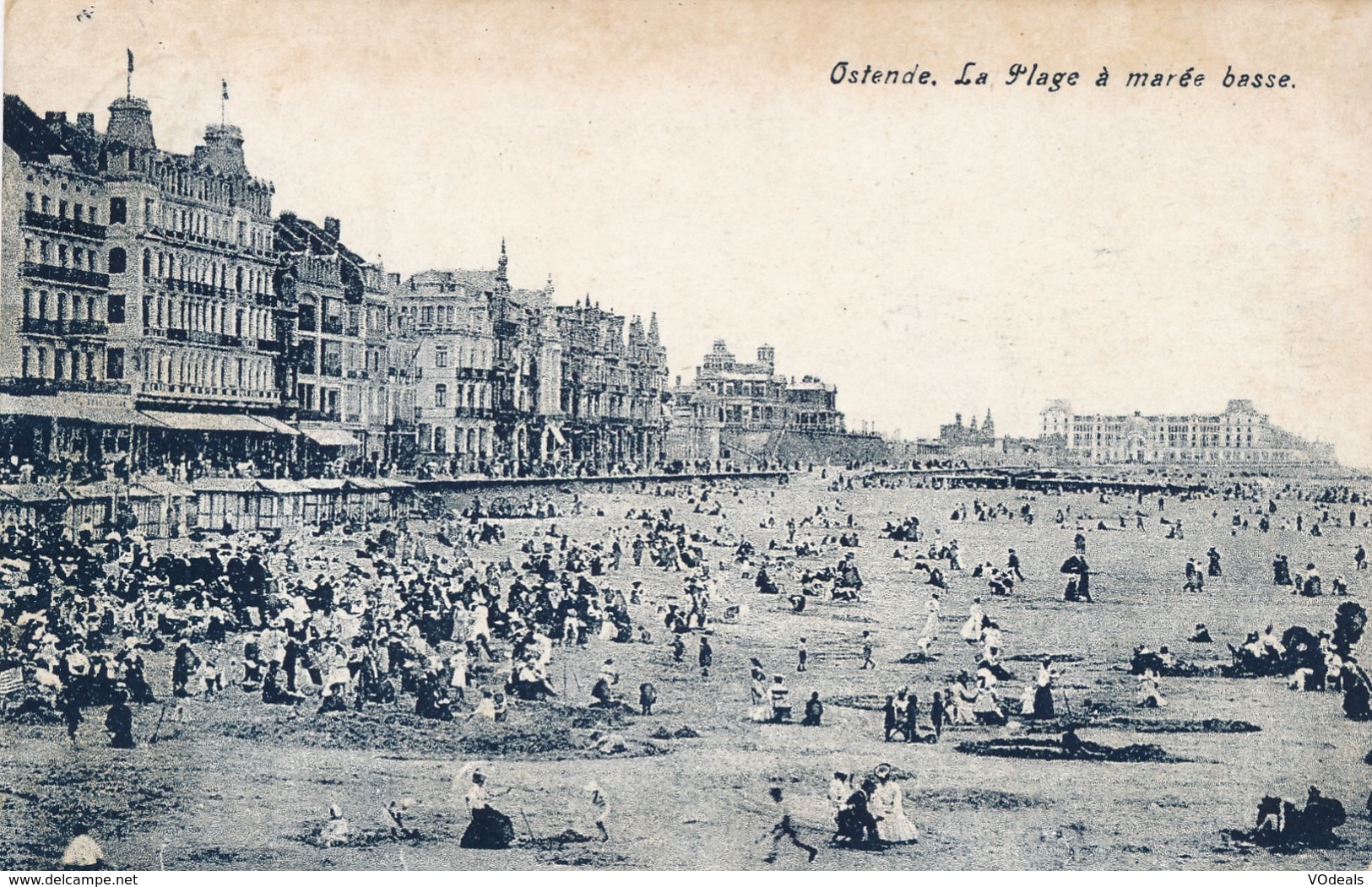 CPA - Belgique - Oostende - Ostende - La Plage à Marée Basse - Oostende