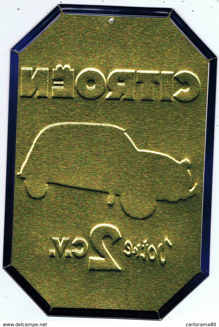 Belle REPRODUCTION Publicité Citroën 2 CV - Plaques En Tôle (après 1960)