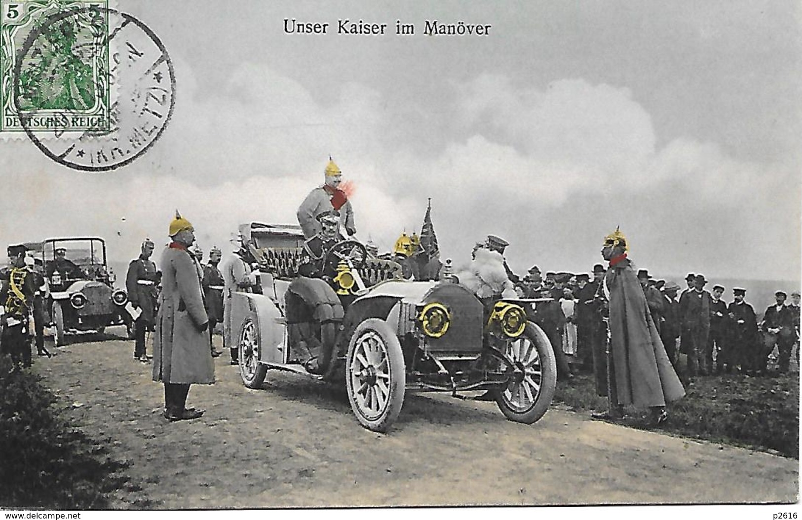 ALLEMAGNE -  1909 -  UNSER KAISER IM MANOVER - VOIR VERSO - Autres & Non Classés