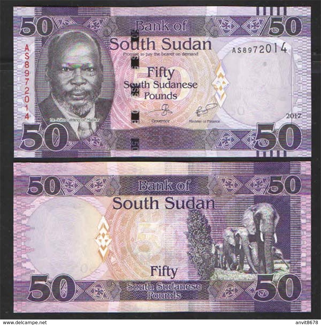 SOUTH SUDAN 50  2017 UNC! - Sudan Del Sud