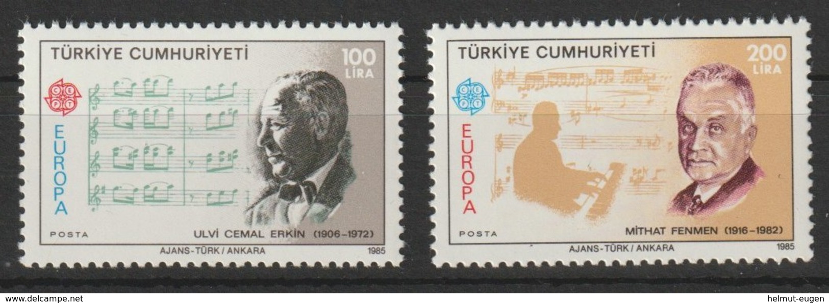 MiNr. 2706 - 2707  Türkei 1985, 29. April. Europa: Europäisches Jahr Der Musik. - Ungebraucht