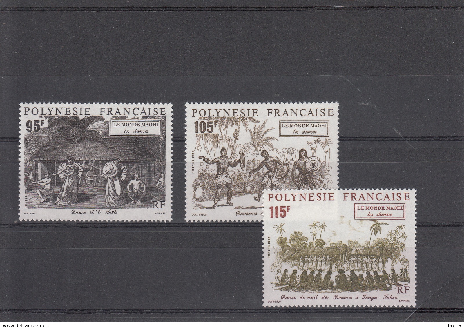 POLYNESIE  FRANCAISE  1992 PETIT LOT  TIMBRES NEUFS XX - Neufs