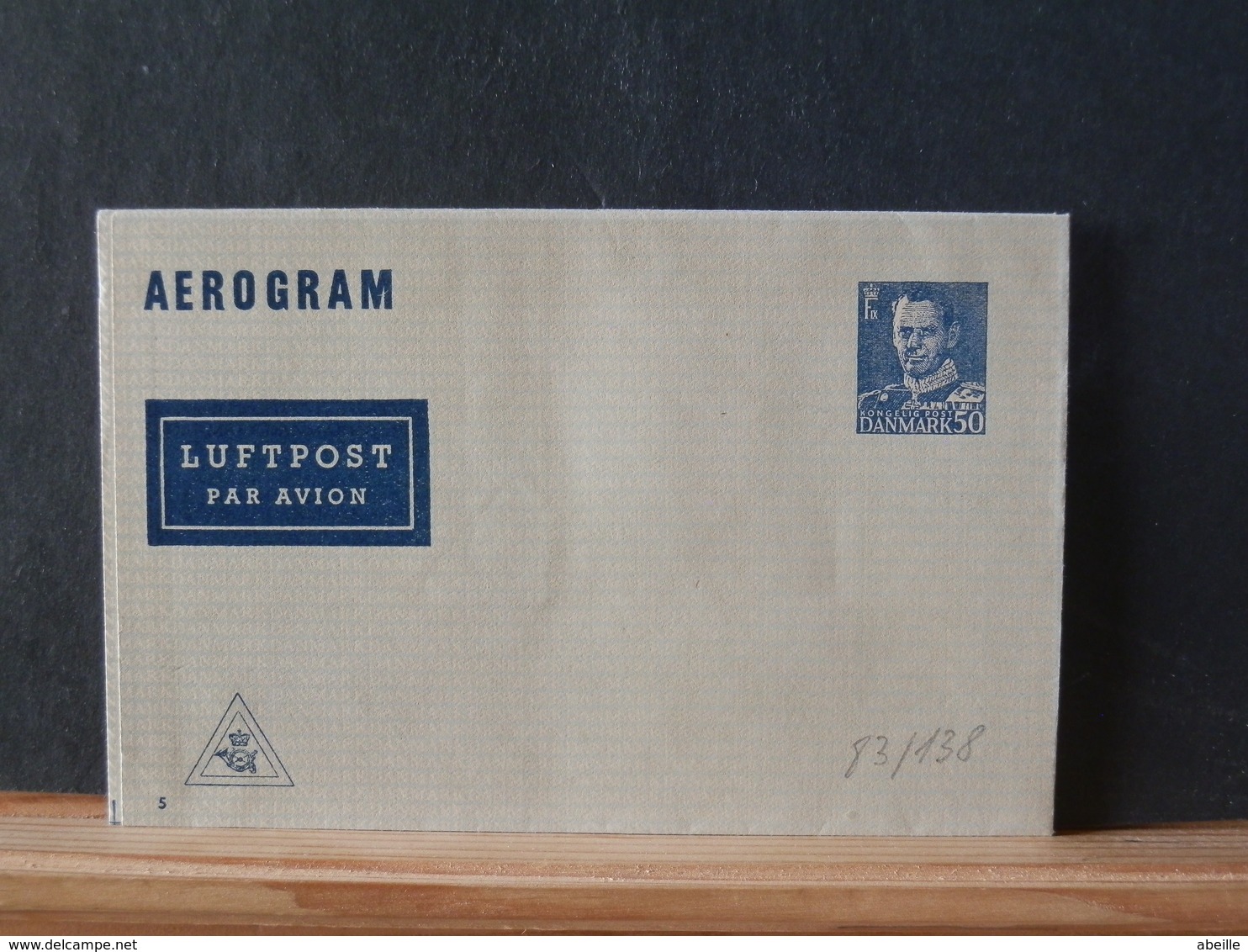 83/137  AEROGRAMME DANMARK - Entiers Postaux