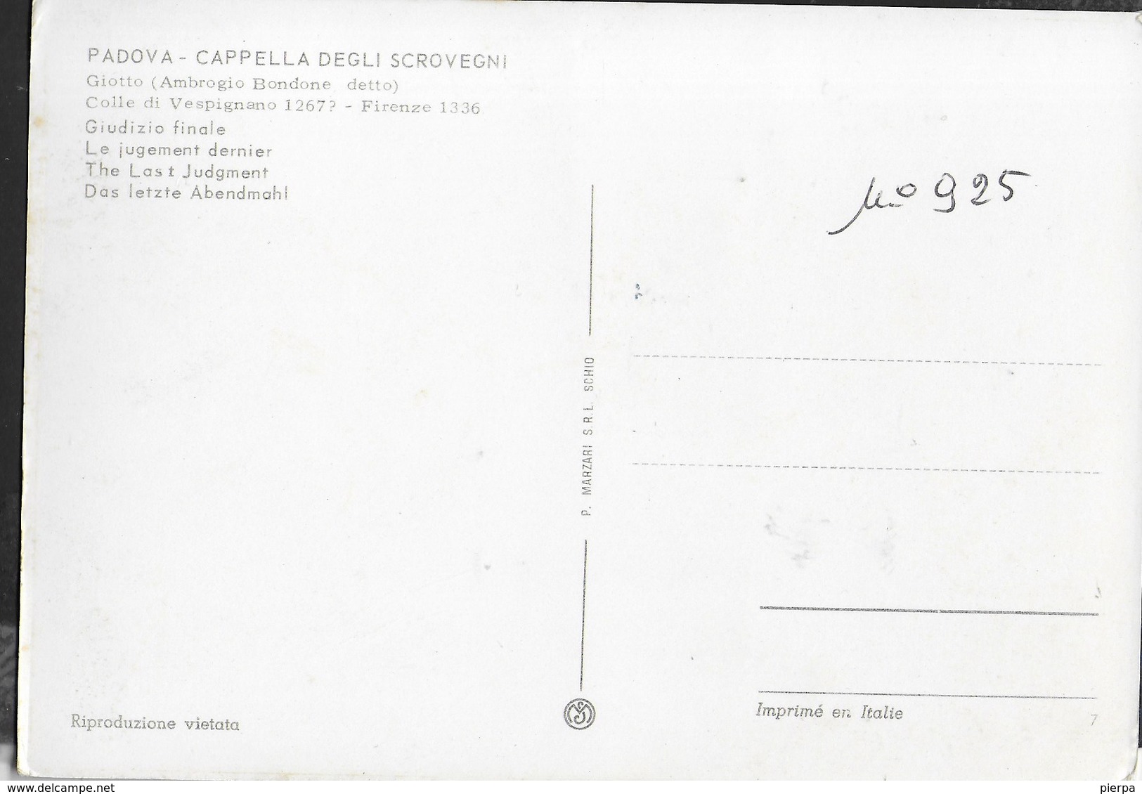 VENETO - PADOVA - CAPPELLA DEGLI SCROVEGNI - NUOVA - Padova