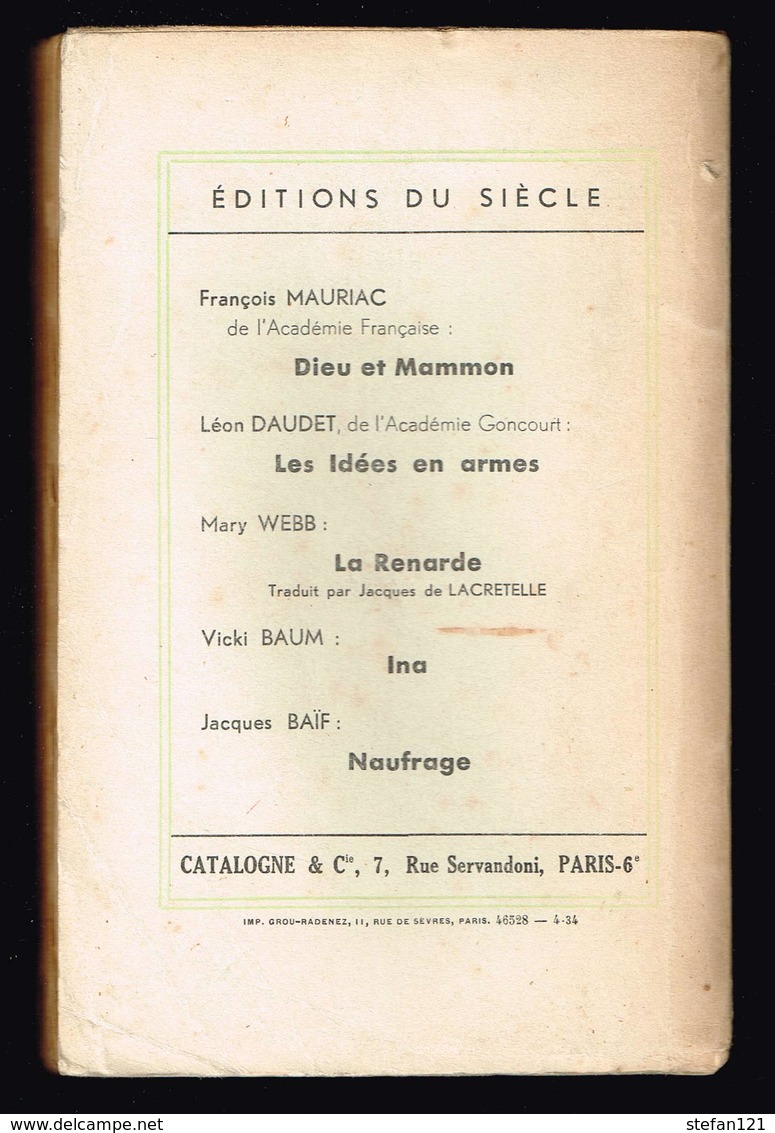 Clayhanger - Arnold Bennet - 1934 - 560 Pages 18,8 X 12,2 Cm - 1901-1940