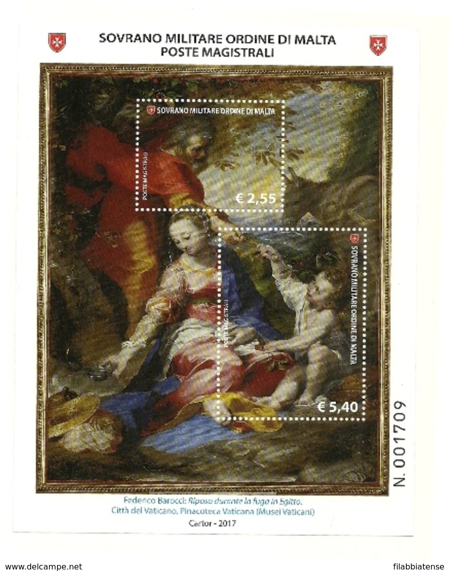 2017 - Sovrano Militare Ordine Di Malta BF 143 Quadro Di Federico Barocci ---- - Madonne