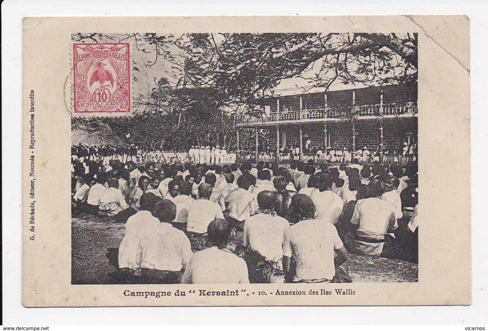 CPA WALLIS ET FUTUNA Campagne Du "Kersain" Annexion Des Iles Wallis - Wallis Et Futuna