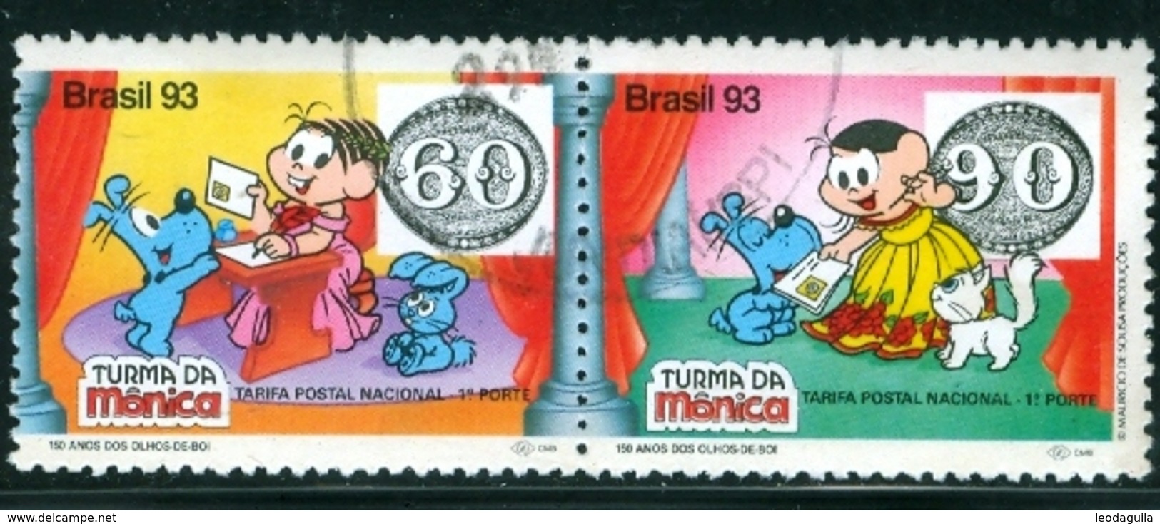 BRAZIL #2417-8   -  CARTOON  - COMICS - Used Stamps