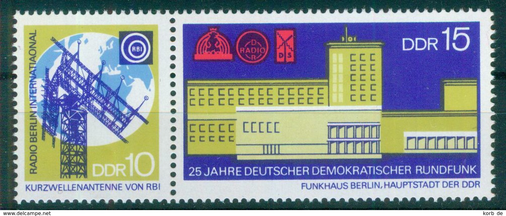 DDR 1970 / MiNr.    1573 - 1574  Paar    ** / MNH   (s365) - Nuevos