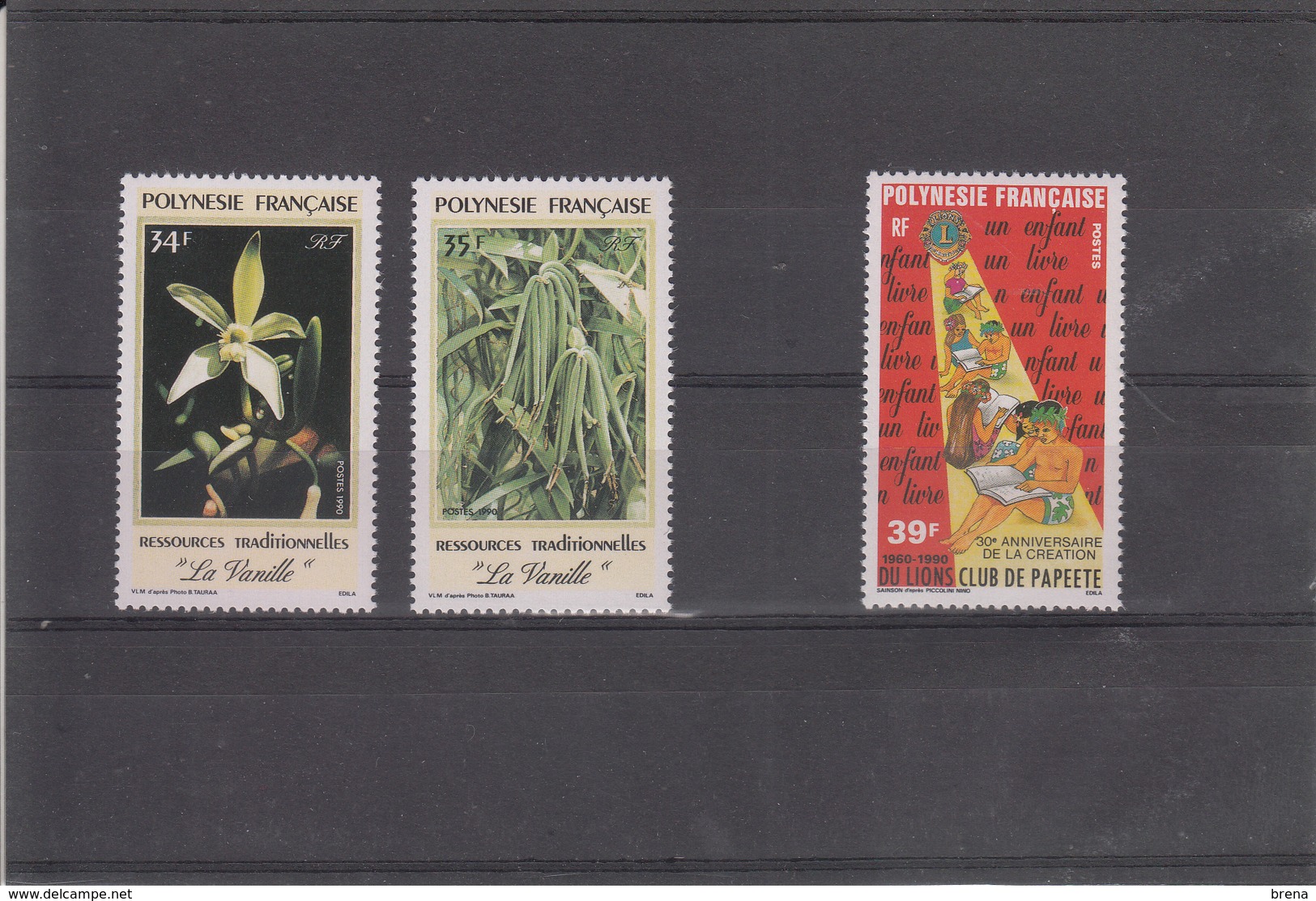 POLYNESIE  FRANCAISE  1990 PETIT LOT  TIMBRES NEUFS XX - Neufs