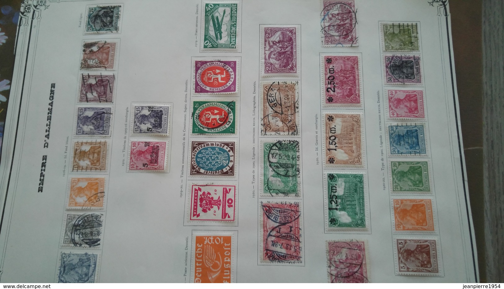 Anciens Timbres Allemand - Collections (en Albums)