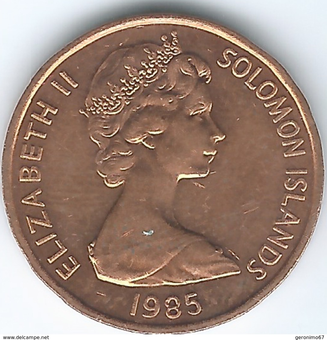 Solomon Islands - Elizabeth II - 2 Cents - 1985 (KM2a) - Hard To Find - Salomon