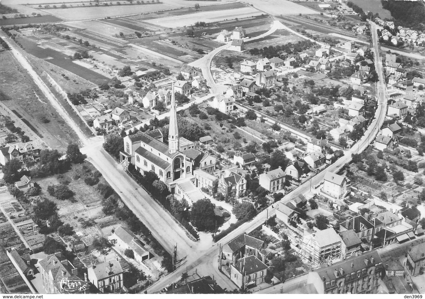 Migennes - Vue Aérienne Sur Le Quartier De L'Eglise - Migennes