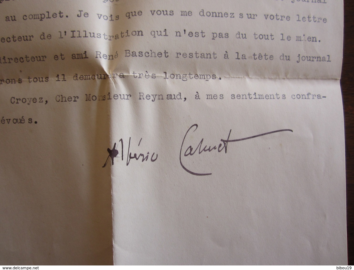 LETTRE SIGNEE ALBERIC CAHUET JOURNALISTE A L ILLUSTRATION 28 JANVIER 1930 - Autres & Non Classés