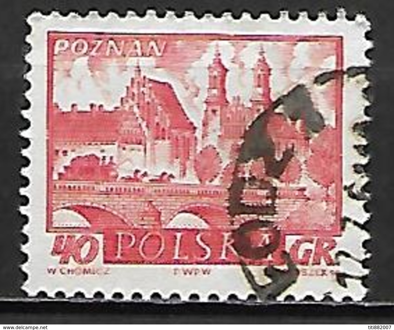 POLOGNE    -   1960.   Y&T N° 1055 Oblitéré.   Poznan - Oblitérés